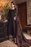 Maria B Winter Linen Unstitched Embroidered 3Pc Suit DL-1012-Black