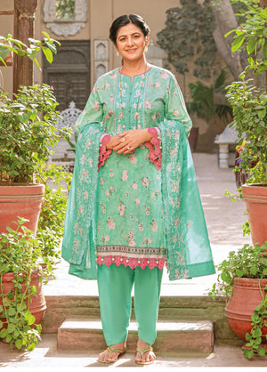 Gul Ahmed Mother Collection Unstitched Embroidered Lawn 3Pc DM-32006