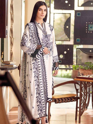 Gul Ahmed Essential Embroidered Lawn 3Pc Suit DN-22011 - FaisalFabrics.pk