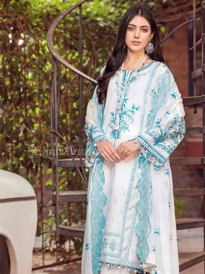 Gul Ahmed Essential Embroidered Lawn 3Pc Suit DN-22018 - FaisalFabrics.pk