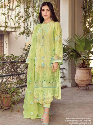 Gul Ahmed Essential Embroidered Lawn 3Pc Suit DN-22021 - FaisalFabrics.pk
