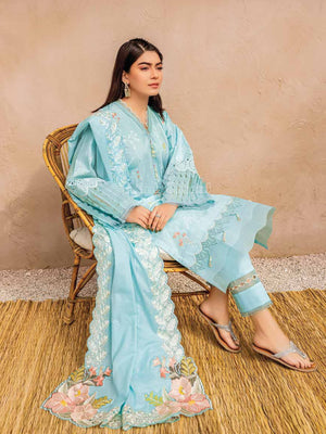Gul Ahmed Essential Embroidered Lawn 3Pc Suit DN-22032 - FaisalFabrics.pk