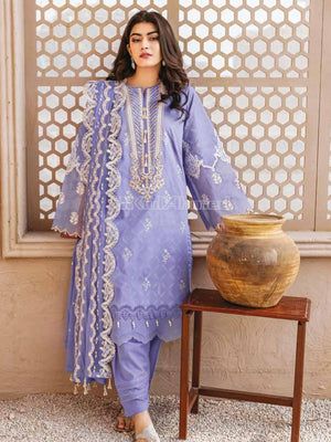 Gul Ahmed Essential Embroidered Lawn 3Pc Suit DN-22034 - FaisalFabrics.pk