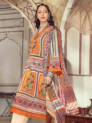 Gul Ahmed Essential Printed Lawn 3Pc Suit DN-22054 - FaisalFabrics.pk