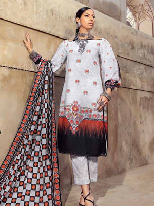 Gul Ahmed Essential Printed Lawn 3Pc Suit DN-22055 - FaisalFabrics.pk