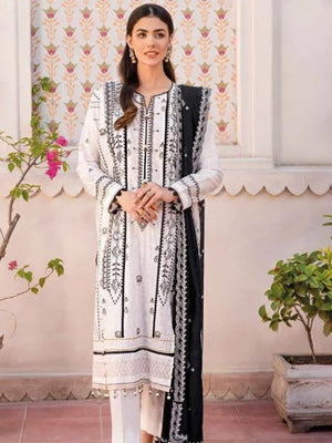 GulAhmed Summer Essential Lawn Unstitched Embroidered 3 Piece DN-32001