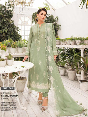 GulAhmed Summer Essential Lawn Unstitched Embroidered 3 Piece DN-32007