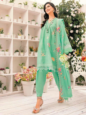 GulAhmed Summer Essential Lawn Unstitched Embroidered 3 Piece DN-32009