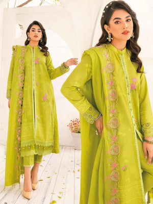 GulAhmed Summer Essential Lawn Unstitched Embroidered 3 Piece DN-32011
