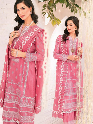 GulAhmed Summer Essential Lawn Unstitched Embroidered 3 Piece DN-32013