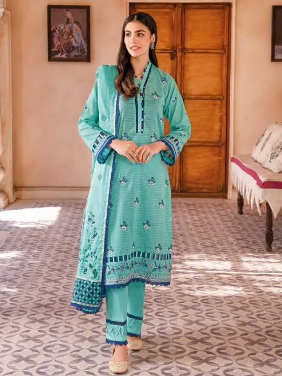 GulAhmed Summer Essential Lawn Unstitched Embroidered 3 Piece DN-32023