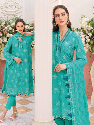 GulAhmed Summer Essential Lawn Unstitched Embroidered 3 Piece DN-32036