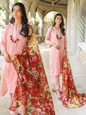 GulAhmed Summer Essential Lawn Unstitched Printed 3Pc Suit DN-32058