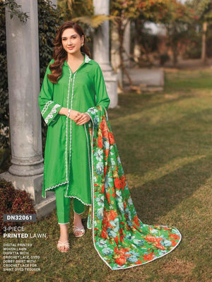 GulAhmed Summer Essential Lawn Unstitched Printed 3Pc Suit DN-32061