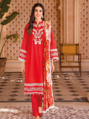 GulAhmed Summer Essential Lawn Unstitched Embroidered 3 Piece DN-32063