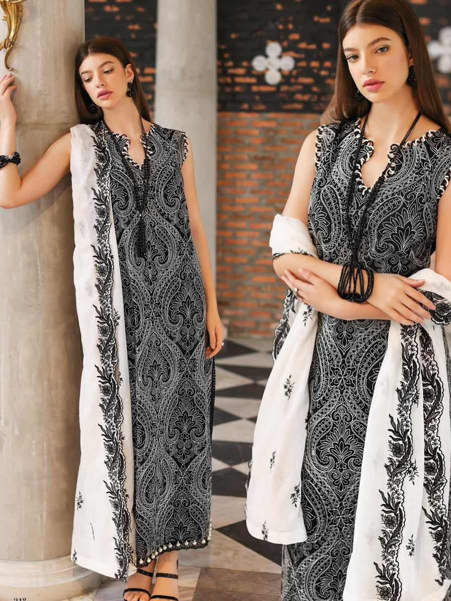 GulAhmed Summer Essential Lawn Unstitched Embroidered 3 Piece DN-32065