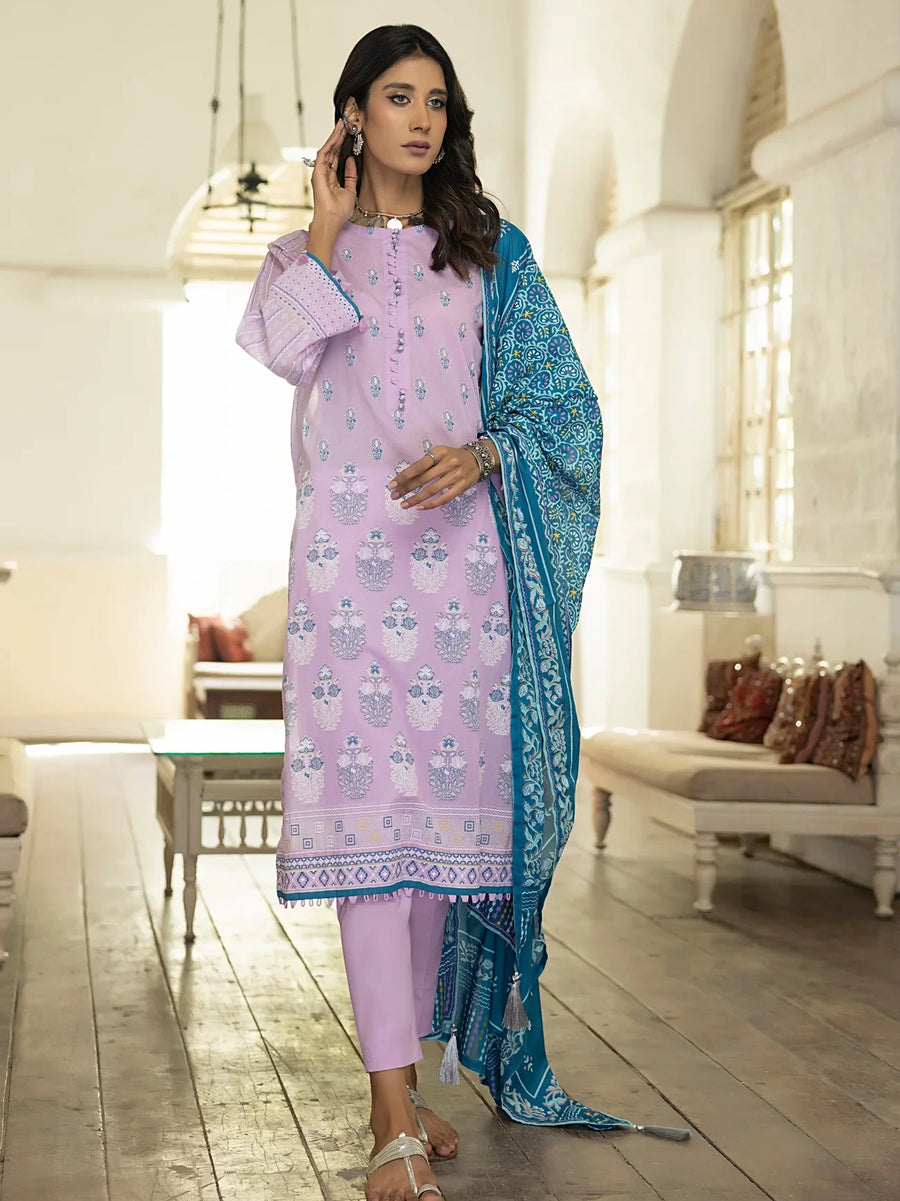 Lakhany LSM Dareechay Printed Lawn Unstitched 3 Piece Suit DPC-ZH-0023