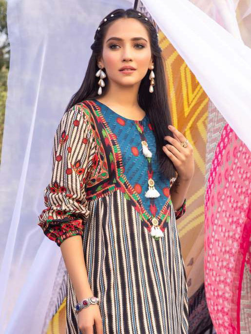 So Kamal Lawn 2021 1PCS Unstitched Printed Shirt DPL 1094 - FaisalFabrics.pk