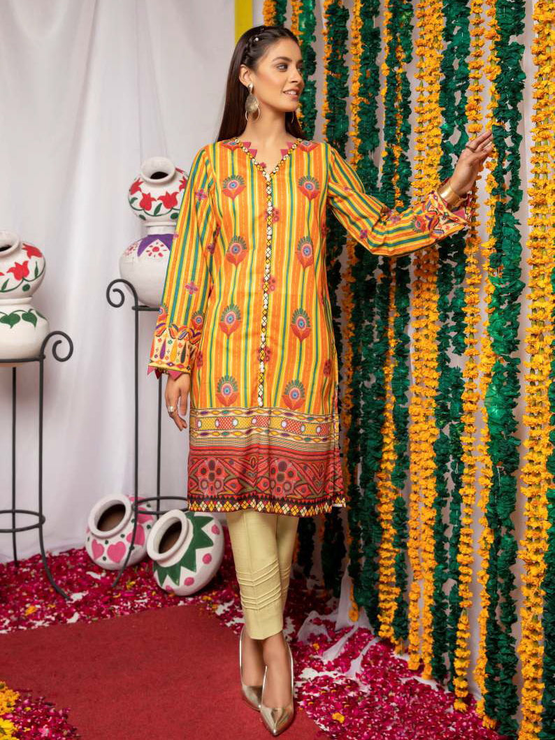 So Kamal Lawn 2021 2 Piece Unstitched Printed Suit DPL 1134 - FaisalFabrics.pk