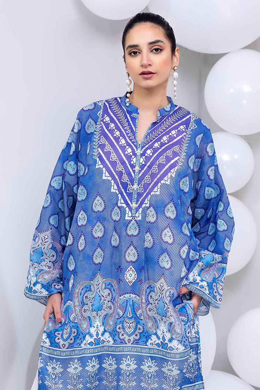 SO Kamal Ready To Wear Printed Lawn 1Pc Shirt DPL-2203