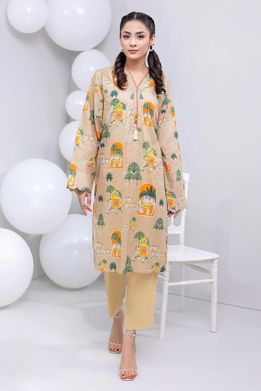 SO Kamal Ready To Wear Printed Lawn 1Pc Shirt DPL-2204