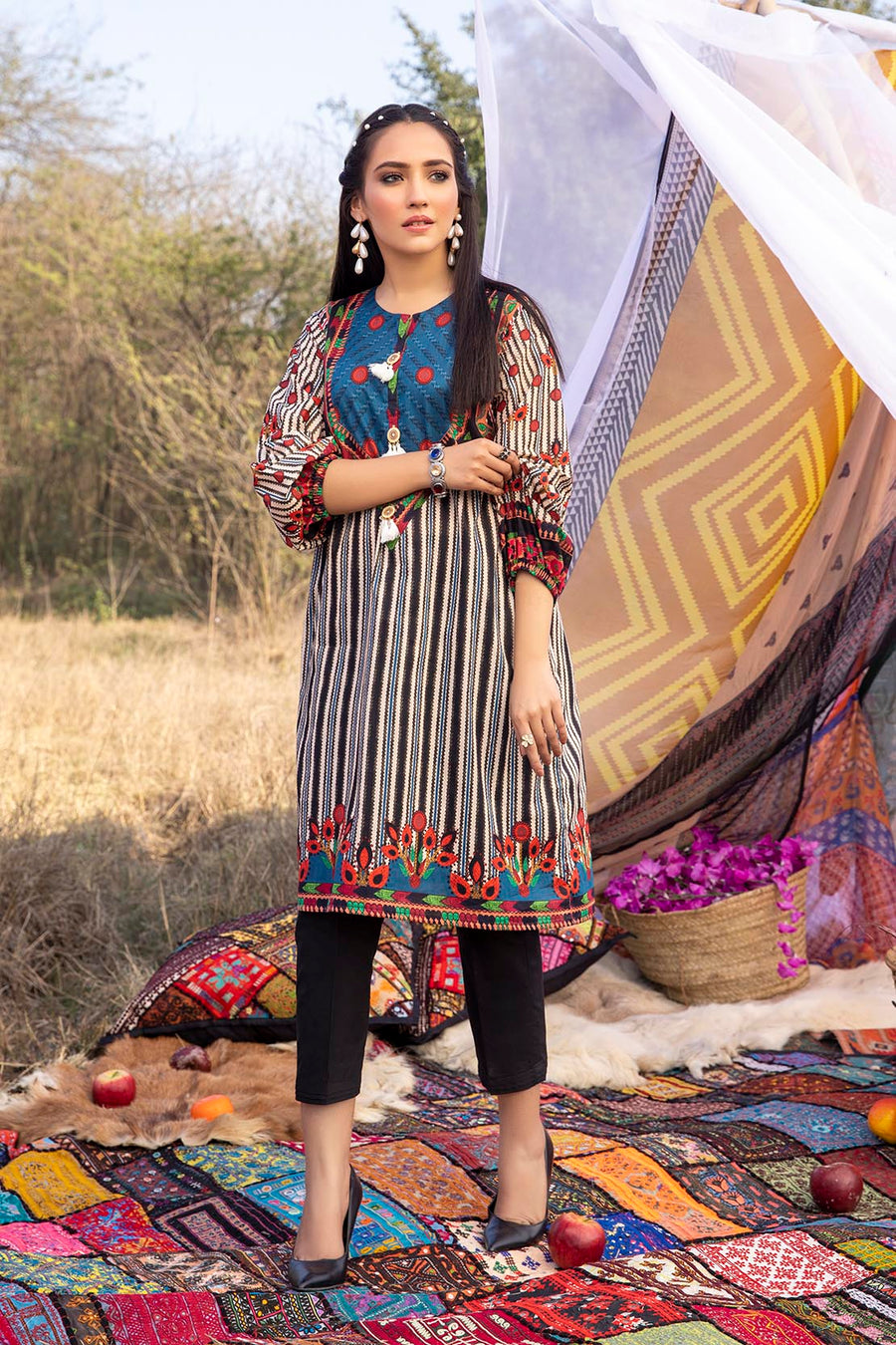 So Kamal Lawn 2021 1PCS Unstitched Printed Shirt DPL 1094 - FaisalFabrics.pk