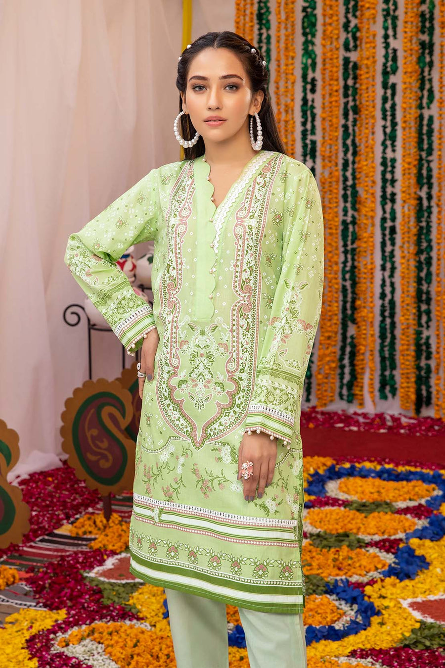 So Kamal Lawn 2021 1PCS Unstitched Paste Print Shirt DPL 1108 - FaisalFabrics.pk
