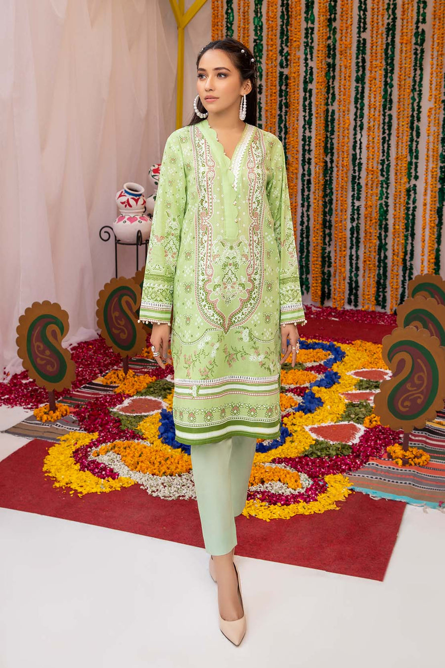 So Kamal Lawn 2021 1PCS Unstitched Paste Print Shirt DPL 1108 - FaisalFabrics.pk