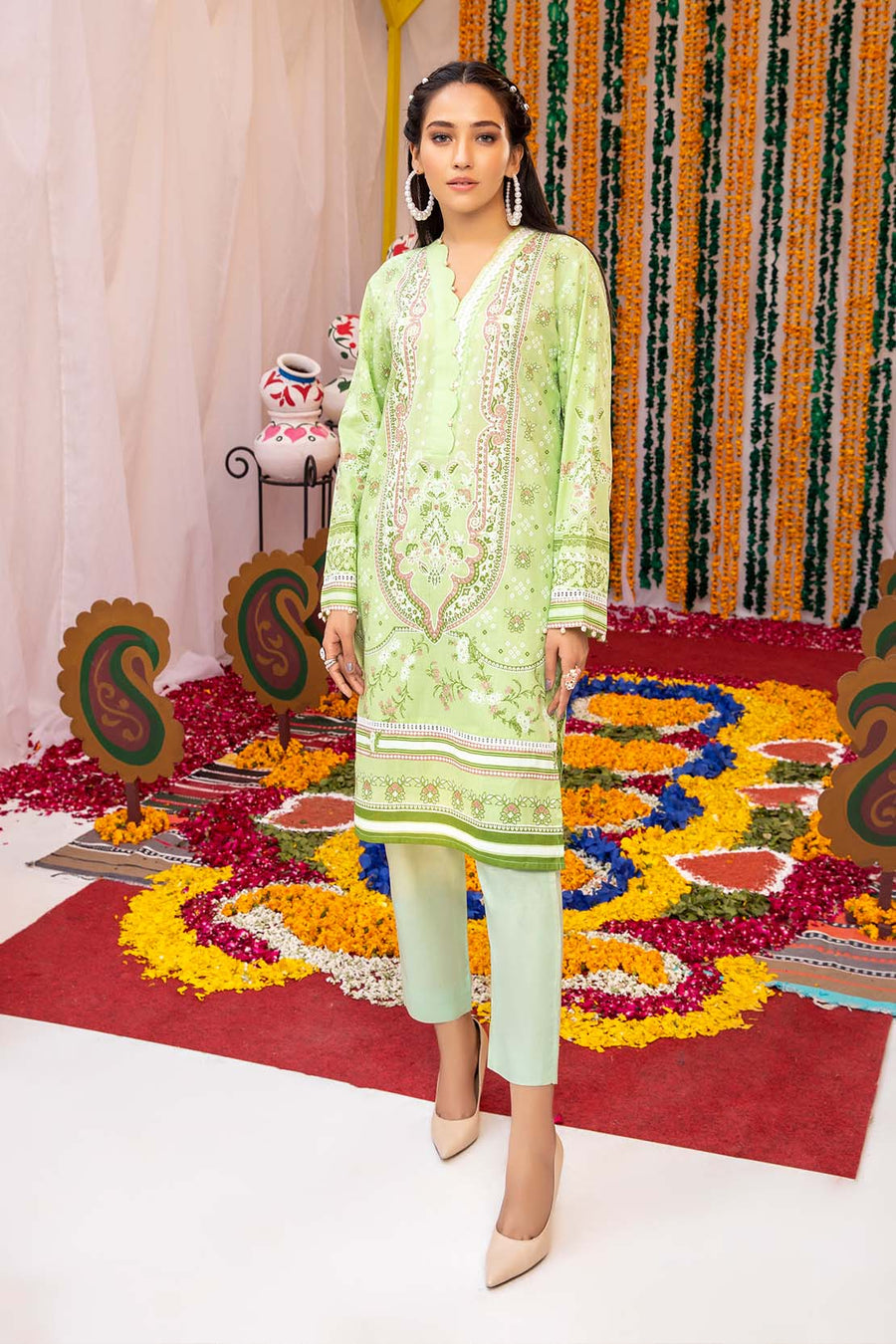 So Kamal Lawn 2021 1PCS Unstitched Paste Print Shirt DPL 1108 - FaisalFabrics.pk