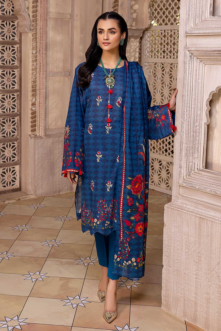 So Kamal “Hum Tum Hain Kamal” Embroidered Lawn 2Pc Suit DPL 2317