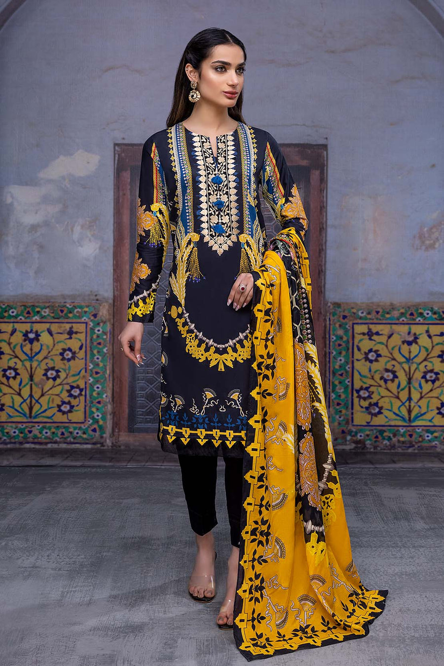 So Kamal “Hum Tum Hain Kamal” Embroidered Lawn 2Pc Suit DPL 2323