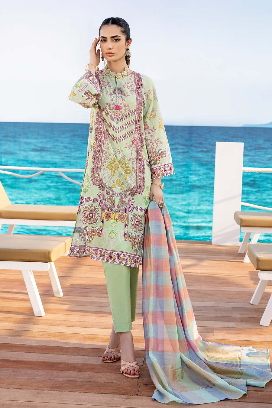 So Kamal Spring Summer Printed Lawn 3Pc Suit DPL 2374