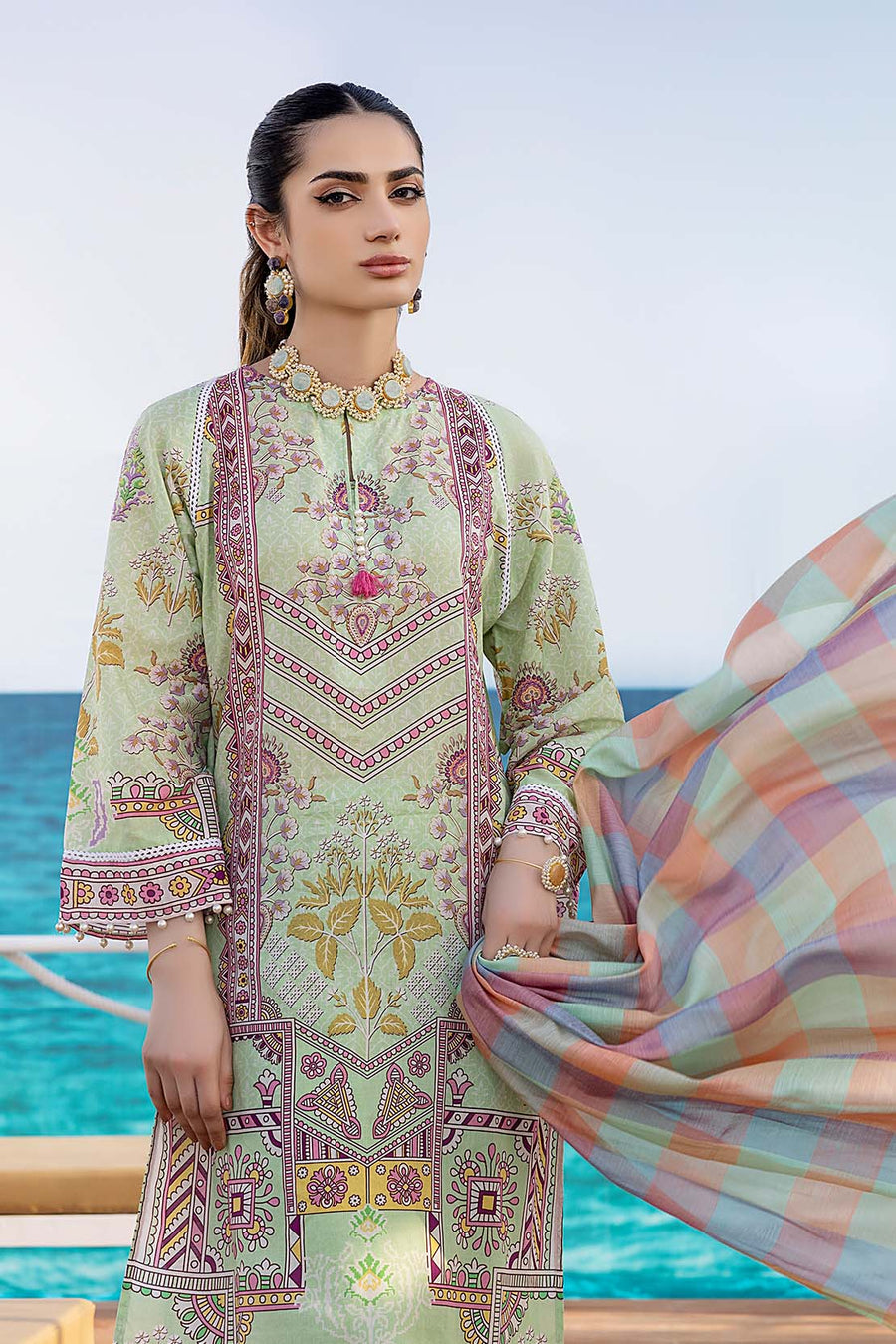 So Kamal Spring Summer Printed Lawn 3Pc Suit DPL 2374