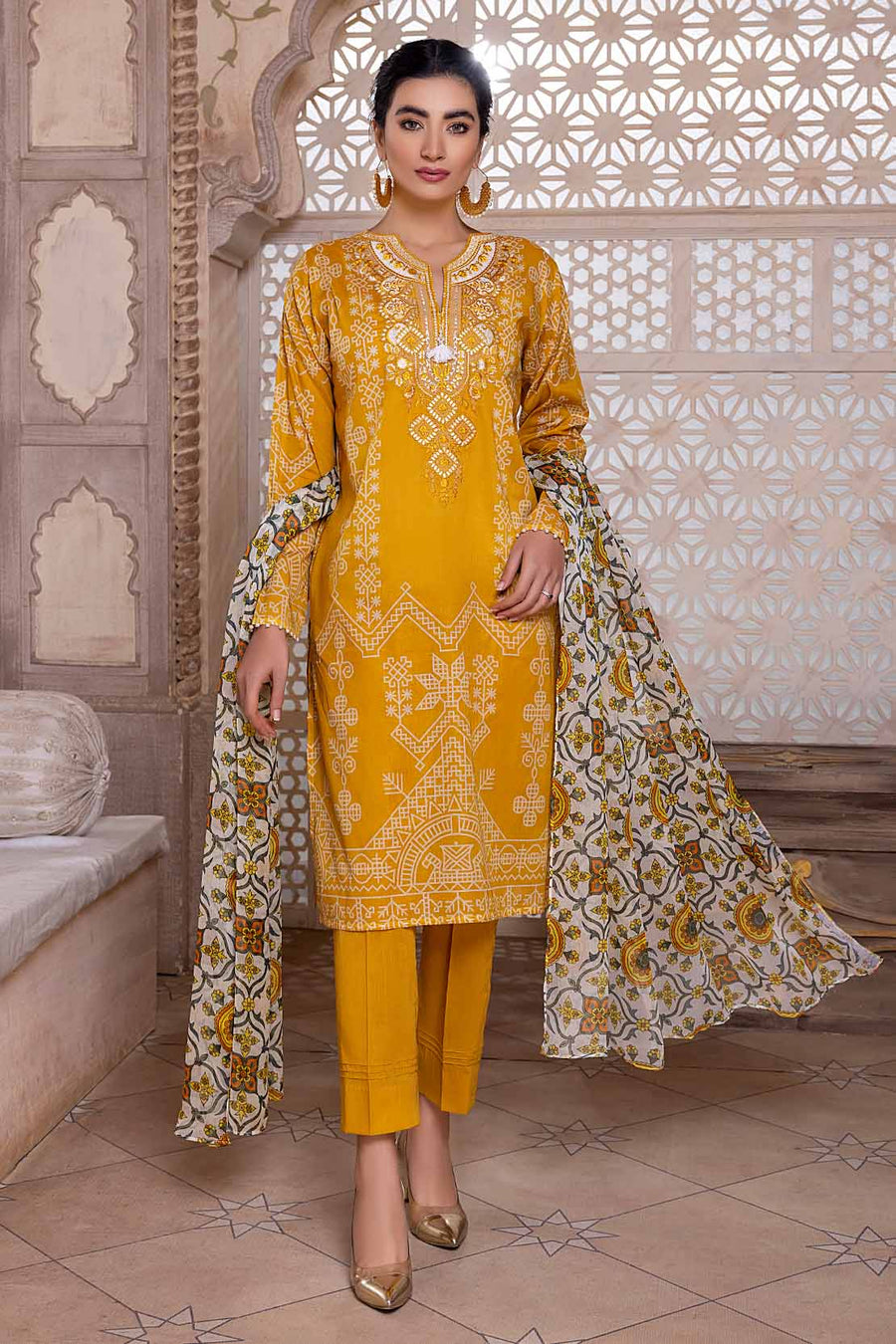 So Kamal “Hum Tum Hain Kamal” Embroidered Lawn 3Pc Suit DPL 2403