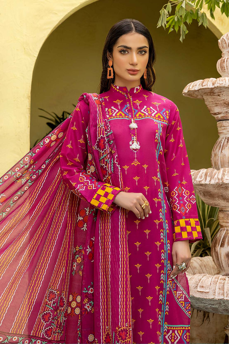 So Kamal Spring Summer Printed Lawn 3Pc Suit DPL 2566