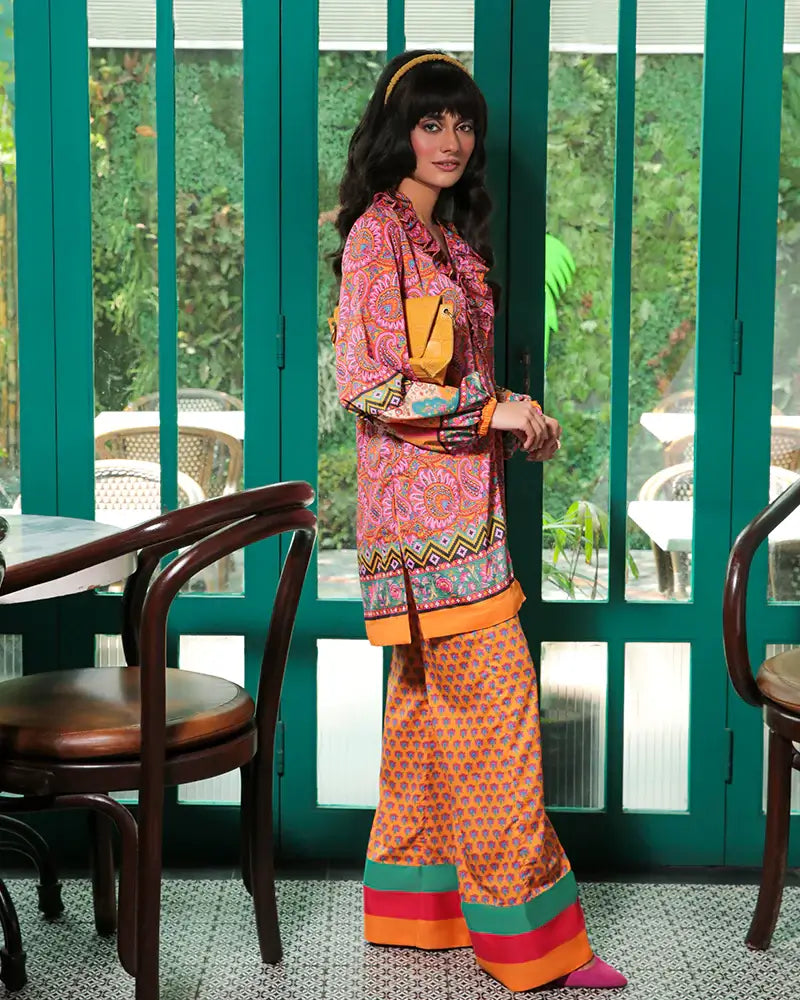 Maria Osama Khan Retro Ready to Wear 2Pc Suit - DREAMSCAPE
