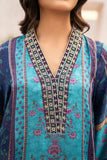 Hemstitch Embroidered Silk Unstitched 3 Piece Suit - Sahar
