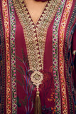 Hemstitch Embroidered Silk Unstitched 3 Piece Suit - Asha