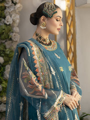 Daud Abbas Kahani Unstitched Embroidered Formal Suit - Khushboo