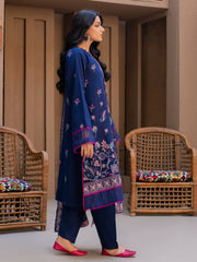 Surmai by Humdum Unstitched Embroidered Lawn Karandi 3Pc Suit D-09