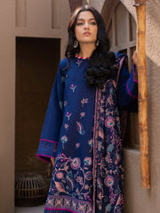 Surmai by Humdum Unstitched Embroidered Lawn Karandi 3Pc Suit D-09