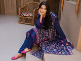 Surmai by Humdum Unstitched Embroidered Lawn Karandi 3Pc Suit D-09
