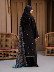 Surmai by Humdum Unstitched Embroidered Lawn Karandi 3Pc Suit D-01