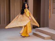 Surmai by Humdum Unstitched Embroidered Lawn Karandi 3Pc Suit D-02