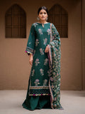 Surmai by Humdum Unstitched Embroidered Lawn Karandi 3Pc Suit D-08