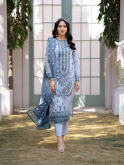Mehar by Humdum Embroidered Chikankari Lawn Unstitched 3Pc Suit D-01