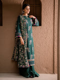 Surmai by Humdum Unstitched Embroidered Lawn Karandi 3Pc Suit D-08