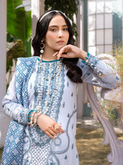 Mehar by Humdum Embroidered Chikankari Lawn Unstitched 3Pc Suit D-01