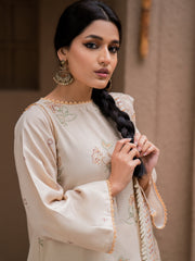 Surmai by Humdum Unstitched Embroidered Lawn Karandi 3Pc Suit D-10