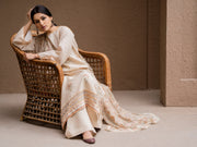 Surmai by Humdum Unstitched Embroidered Lawn Karandi 3Pc Suit D-10